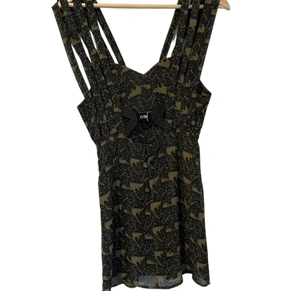 Black and Green Mini Cocktail Dress Size XS - Picture 4 of 6